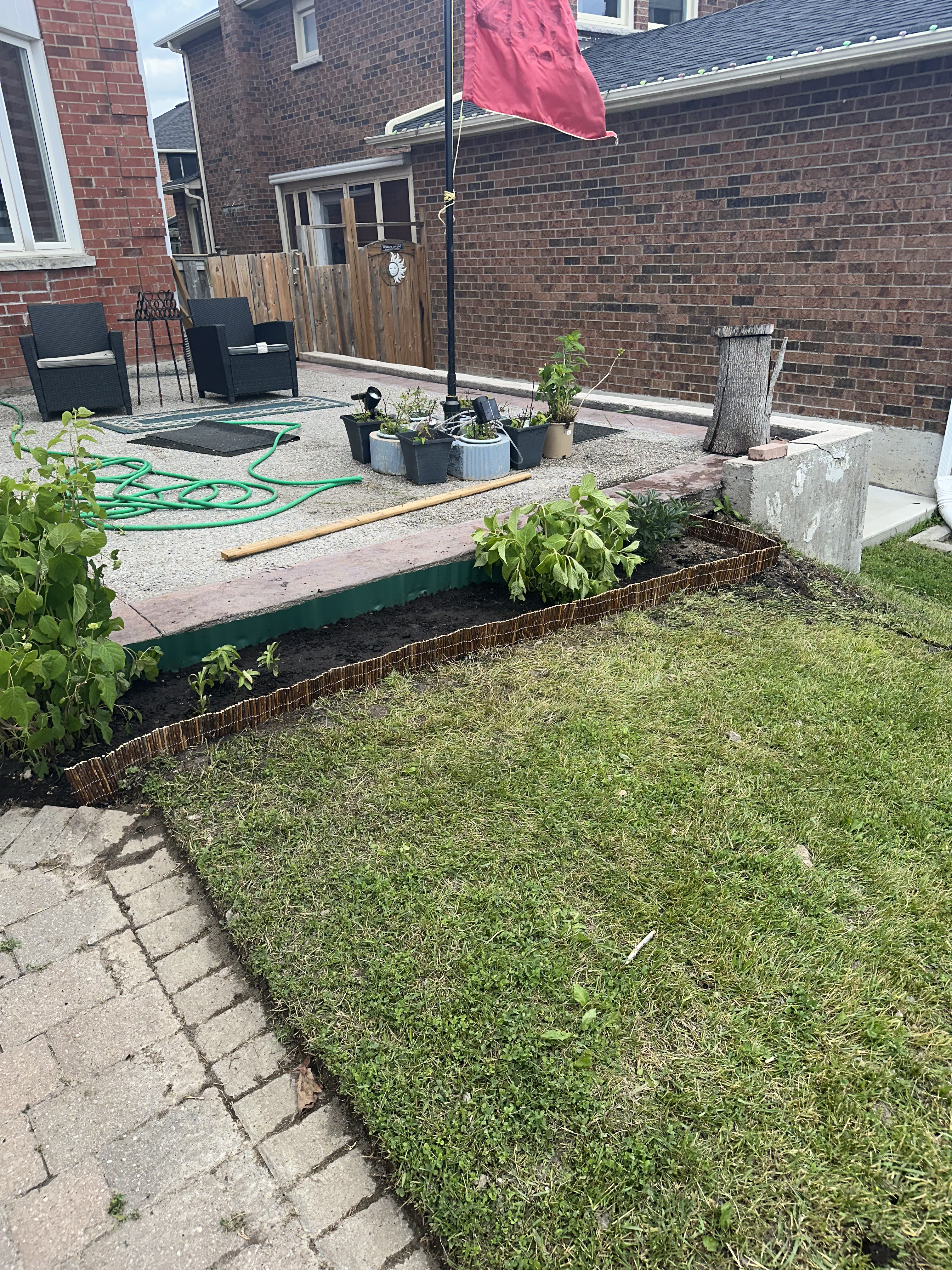 Garden bed refresh after